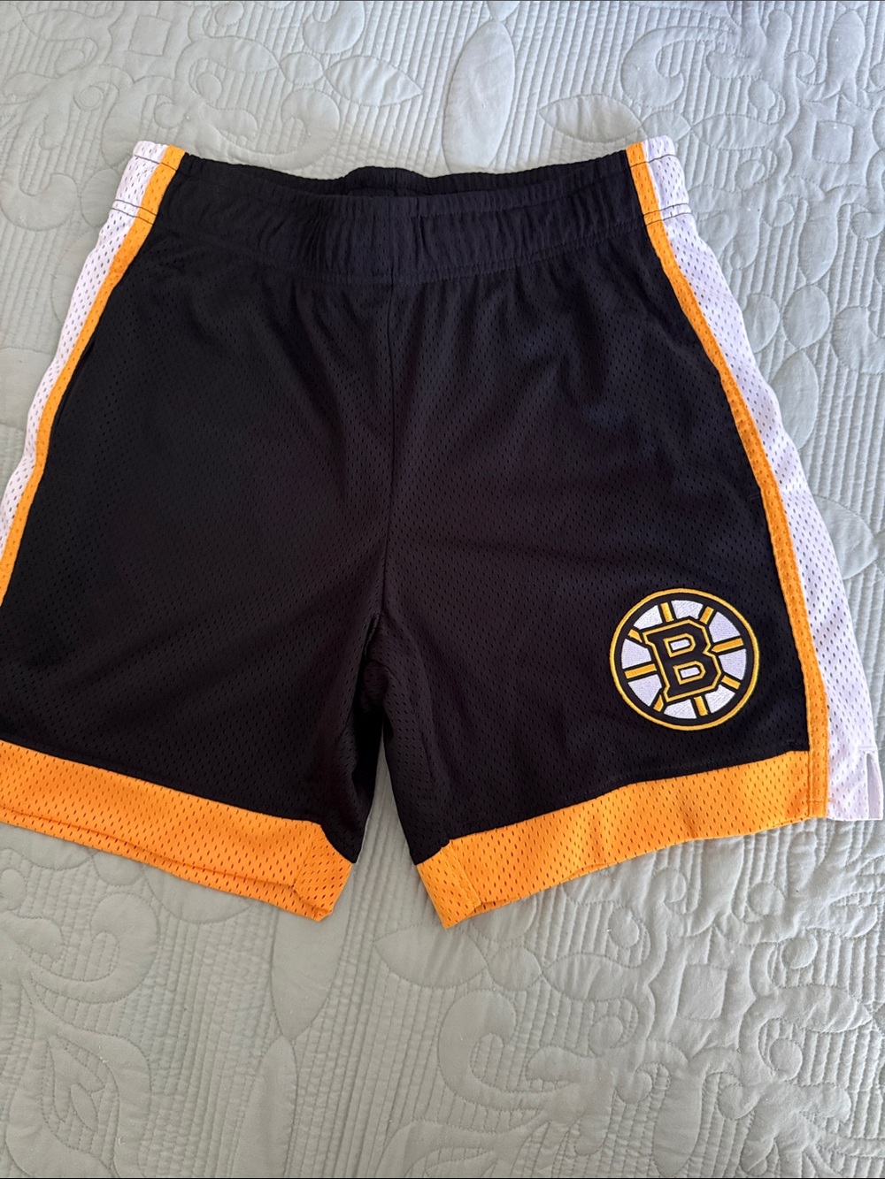 Men’s Boston Bruins Black & Gold Athletic Shorts